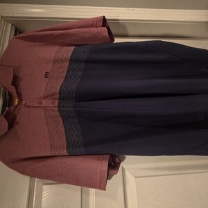 Travis Mathew Men's Polo Shirt - Maroon and Navy
